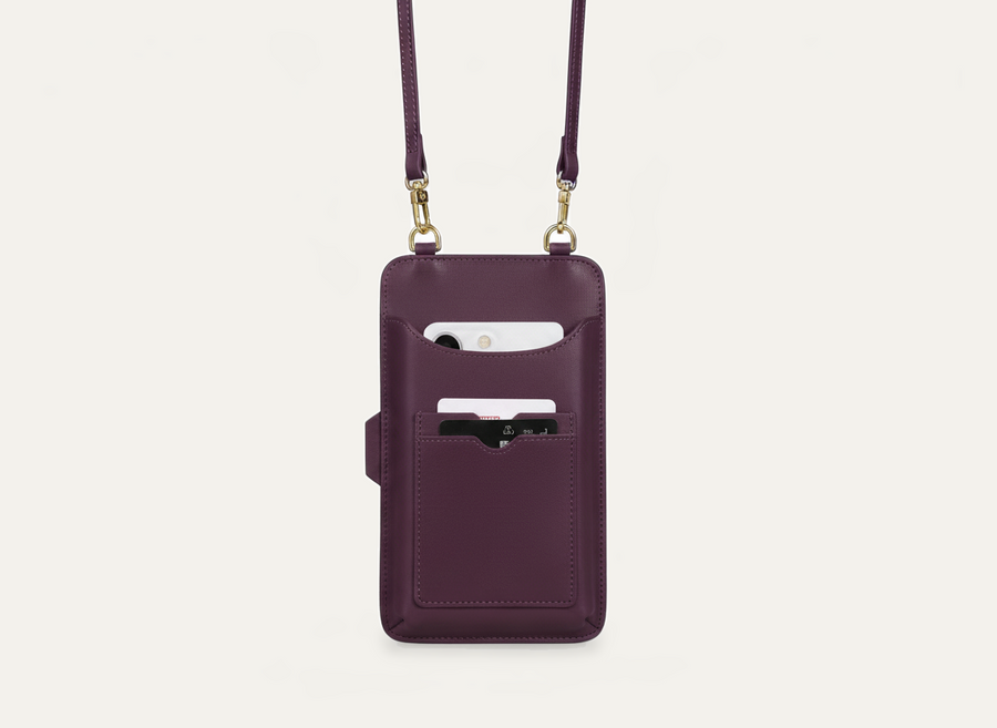 Bolsa de cuello de cuero Belukha