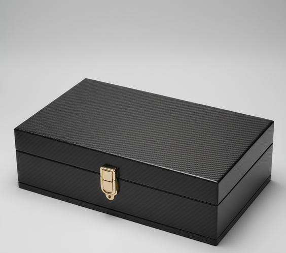 Marble Karbon Fiber Saat Kutusu Runic Creative Products