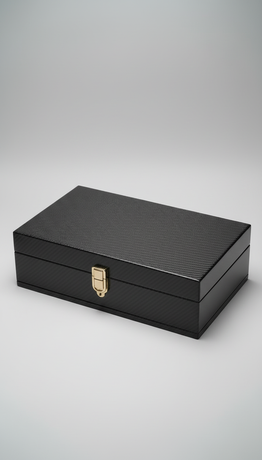 Marble Karbon Fiber Saat Kutusu Runic Creative Products